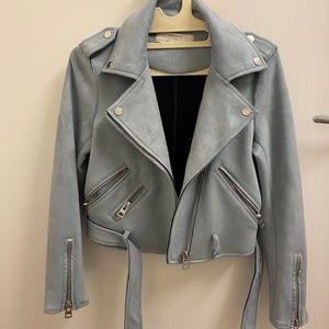 Zara Suede Biker Jacket